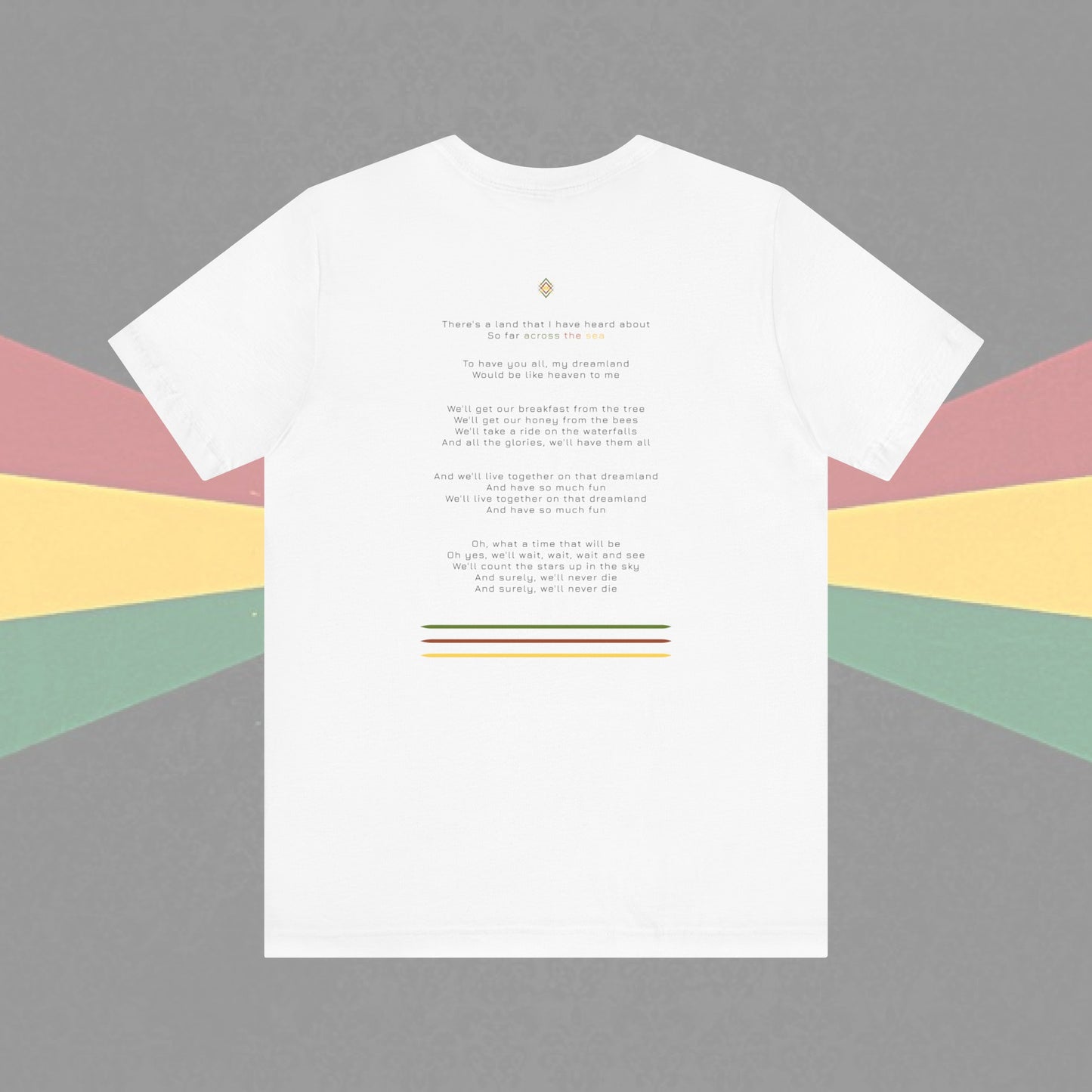 Reggae Dream Land Lyrics Tee - XIX-XCVII Collection