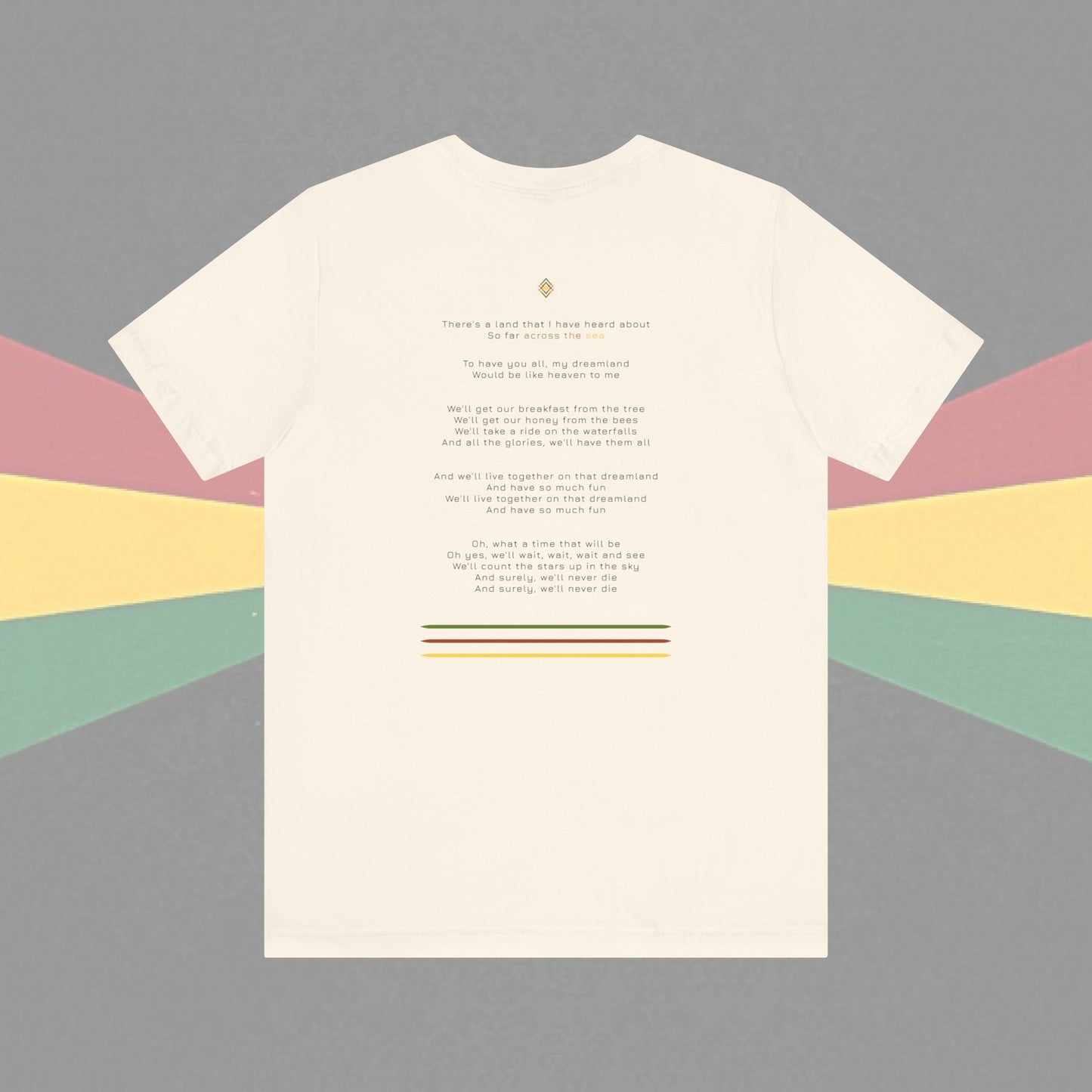 Reggae Dream Land Lyrics Tee - XIX-XCVII Collection