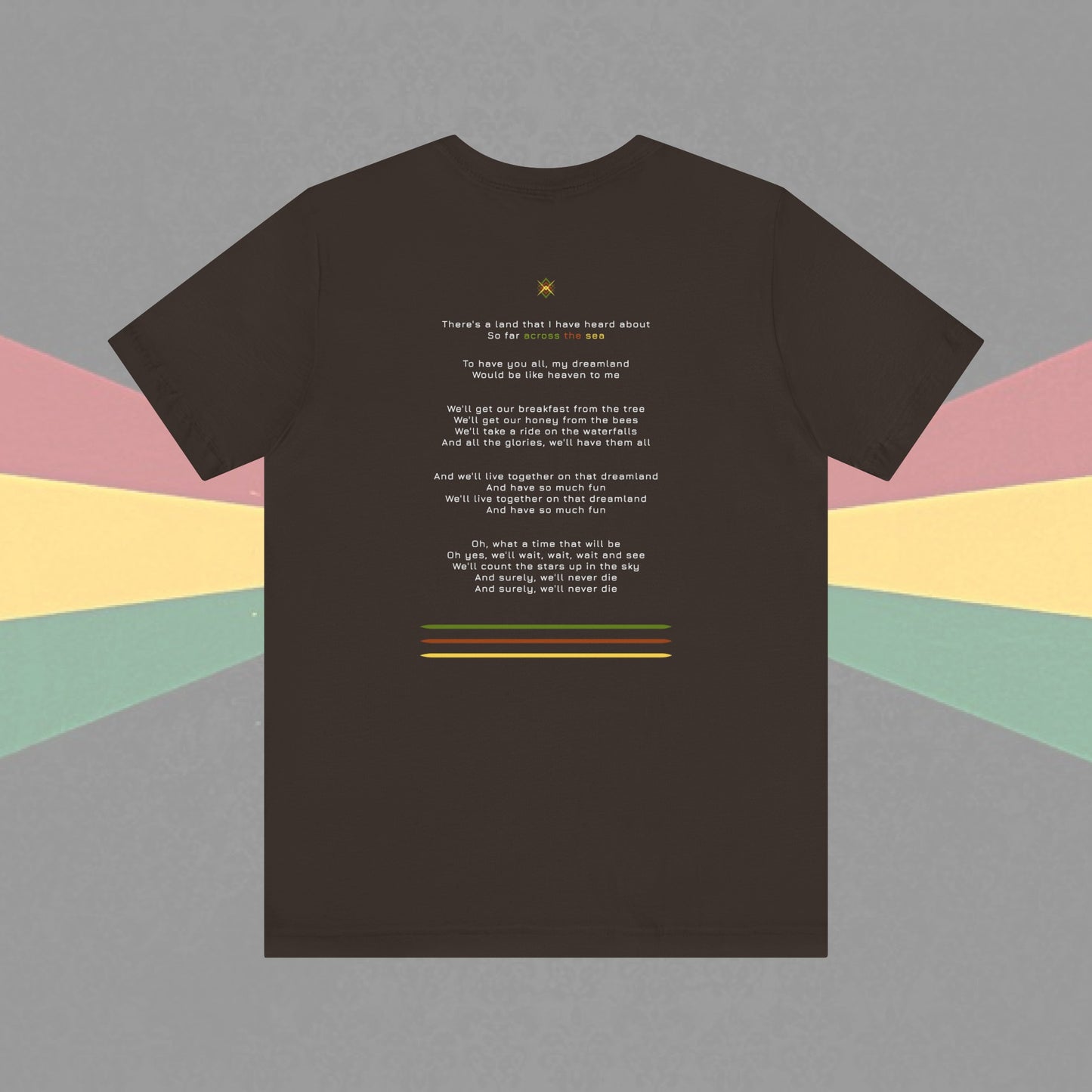 Reggae Dream Land Lyrics Tee - XIX-XCVII Collection