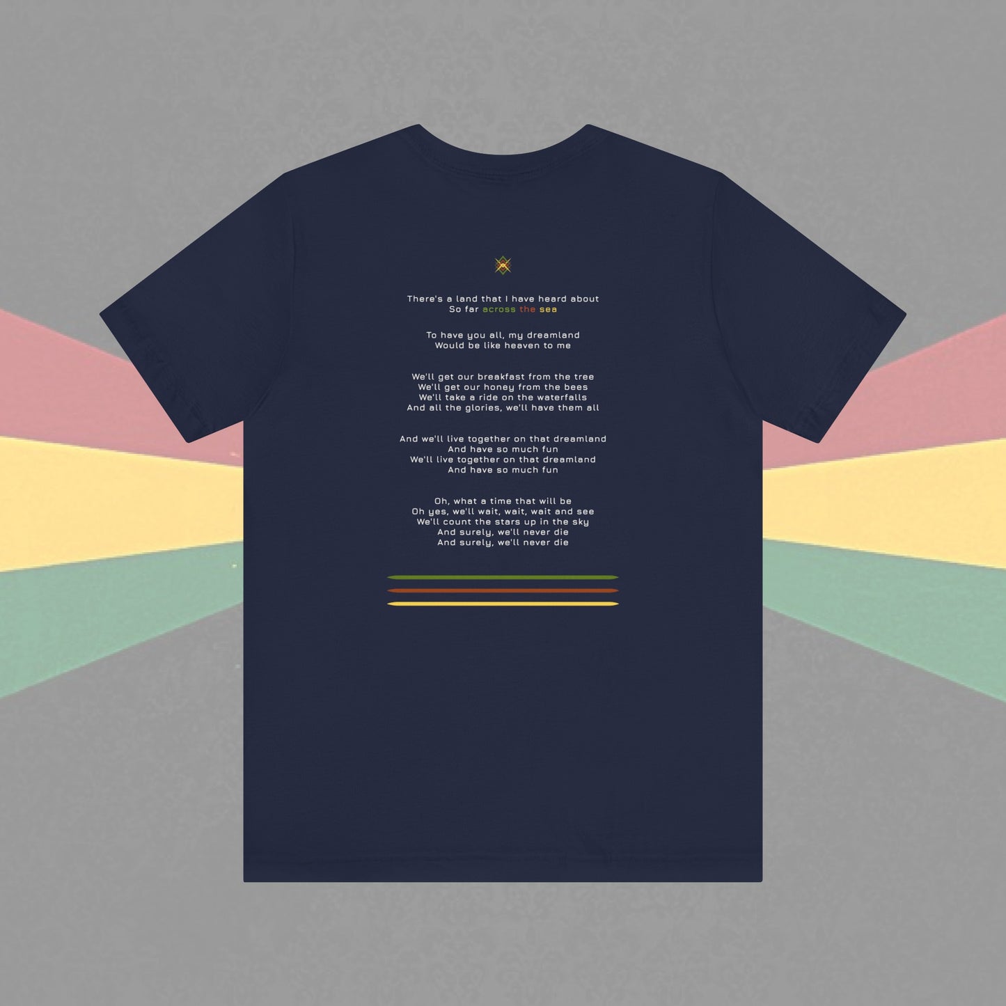Reggae Dream Land Lyrics Tee - XIX-XCVII Collection